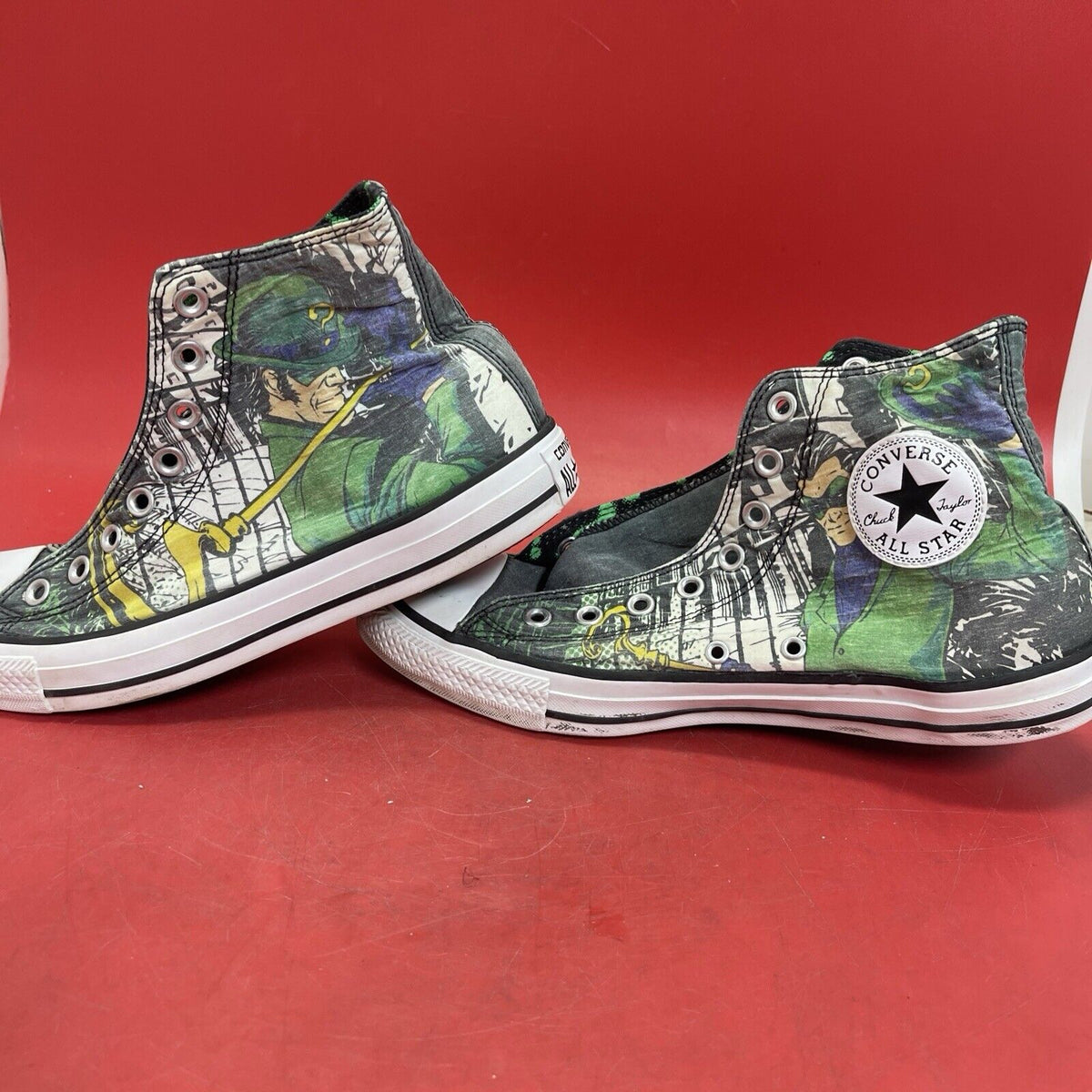 THE RIDDLER X CONVERSE DC COMICS SUPER HEROES Men’s Size 8 Women’s Size 10