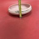 Abingdon USA Pottery Light Pink Salmon Planter Dish Bowl Marked Ceramic Round