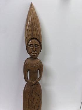 Hand Carved Wooden Statue From The Bahamas 