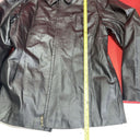 E.G. Collection Black Leather  Jacket Size Medium