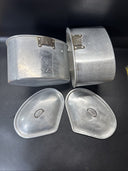 Vintage Wear-Ever Aluminum Triangle Pot With Lid Camping  Kitchen Cookware/Set 2