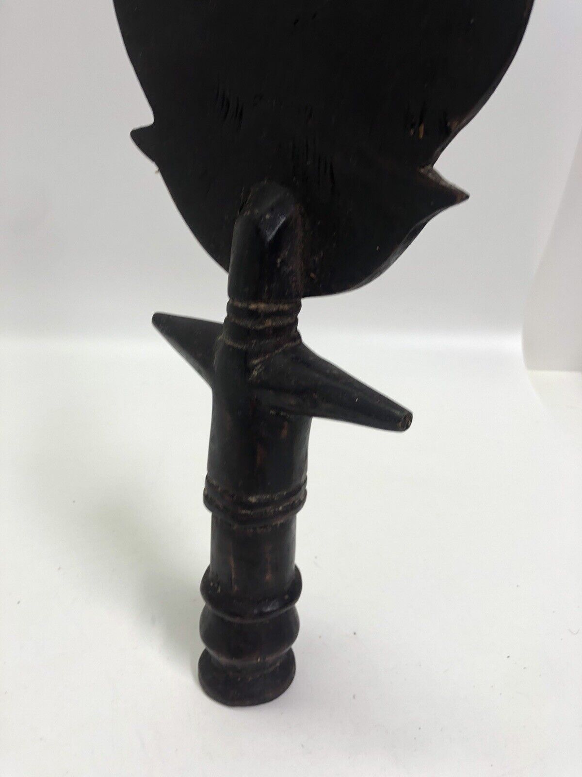 Vintage African Hand Carved Woman Statue.  Possibly Ghanaian.