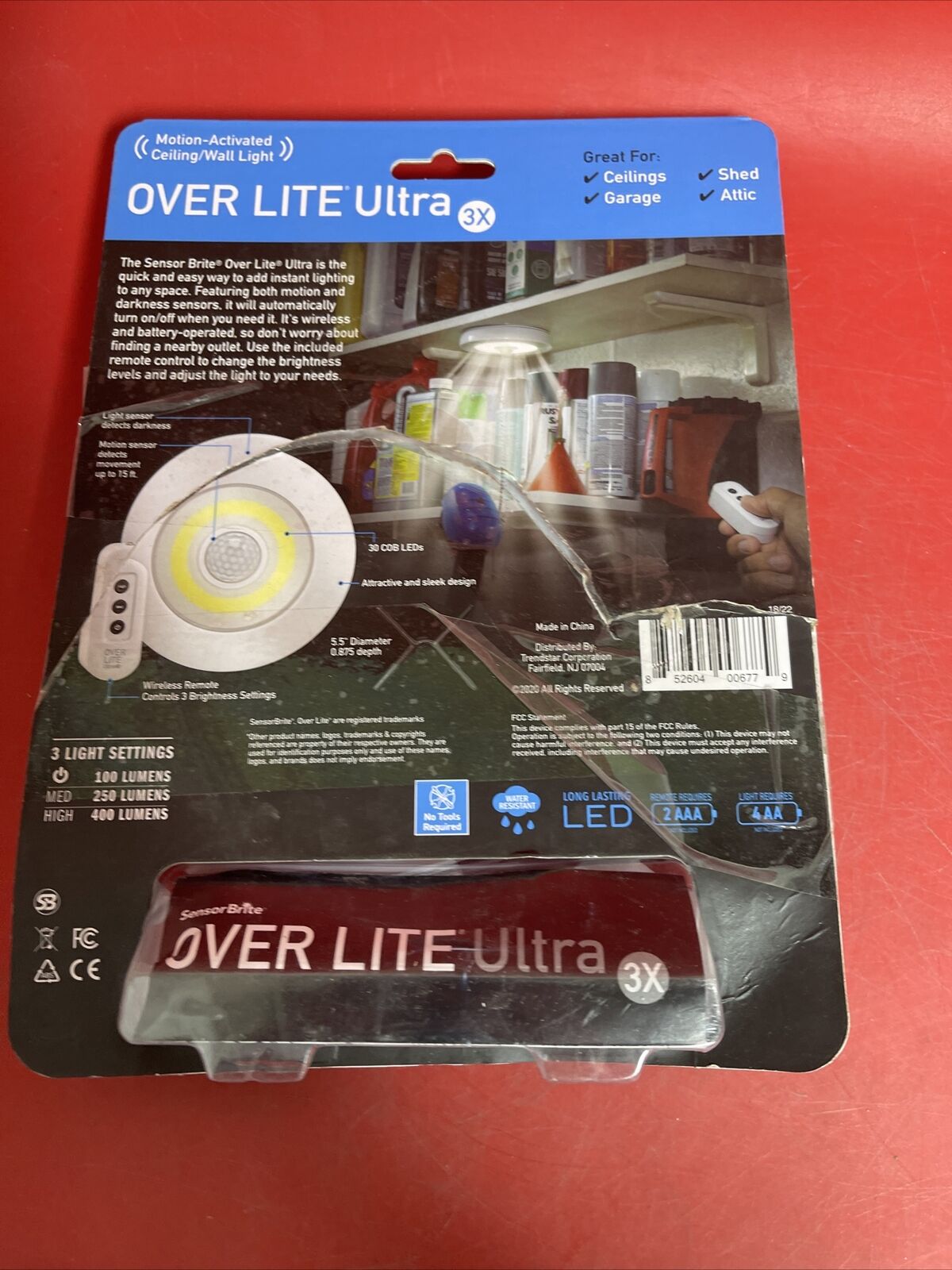 ( 3 Pack) Over Lite- Sensor Brite Overhead Motion Lot of 3