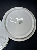 Vintage Shenango Restaurant China Green Band Grill Plate/ Lot Of 2