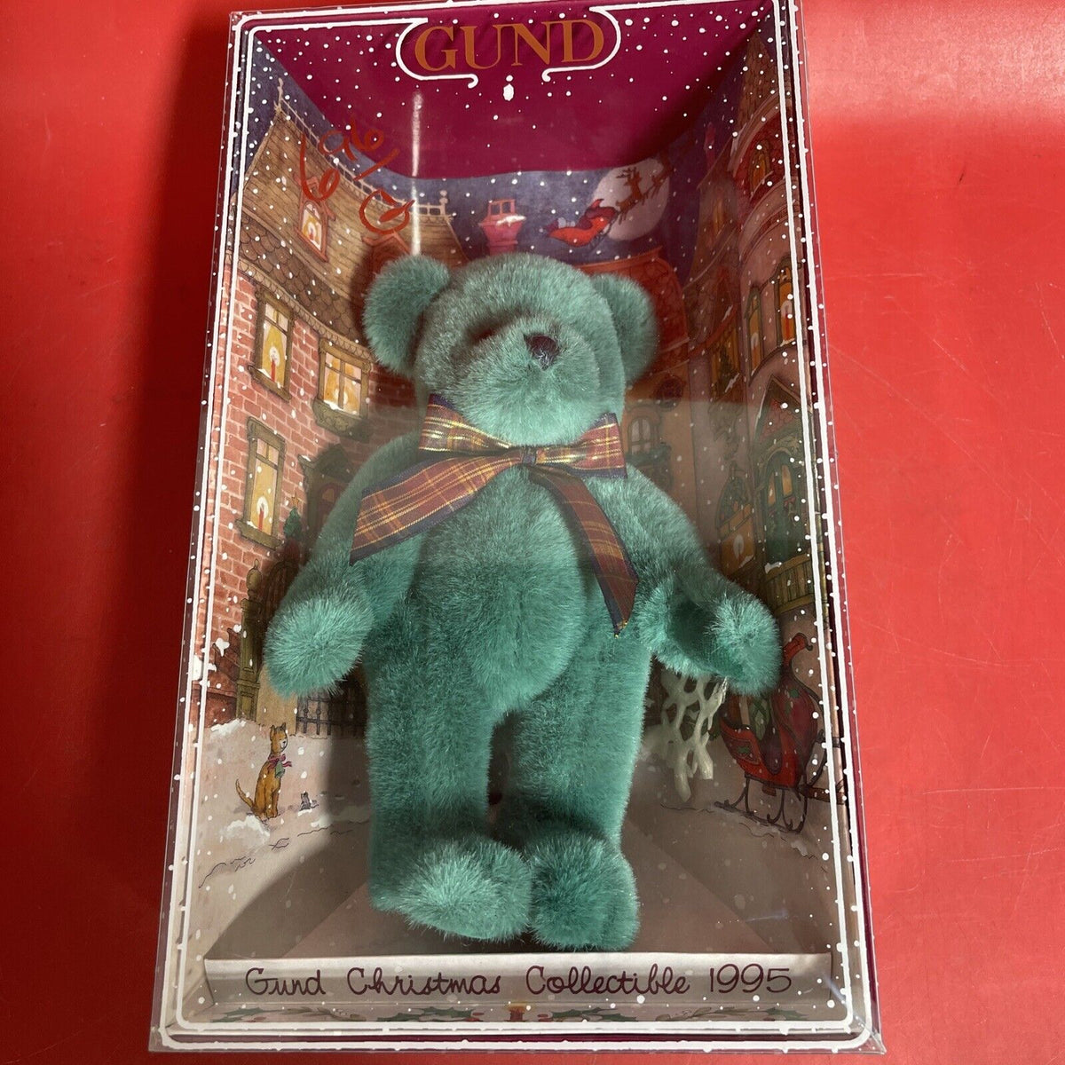 Gund Teddy Bears Vintage Christmas Holiday Plush Lot 3(1992,1994,1995)