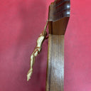 Vintage Catholic Cross Crucifix Sick Call Set with Candles & Holy Water Bottle 