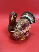 Vintage Ceramic Turkey Covered Dish