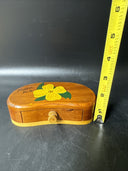 Vintage Wooden Jewelry Boxes/ Lot Of 5