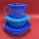 Tupperware Pretty in Plaid Big Wonders New Lunchbox 3 Containers