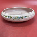 Abingdon USA Pottery Light Pink Salmon Planter Dish Bowl Marked Ceramic Round