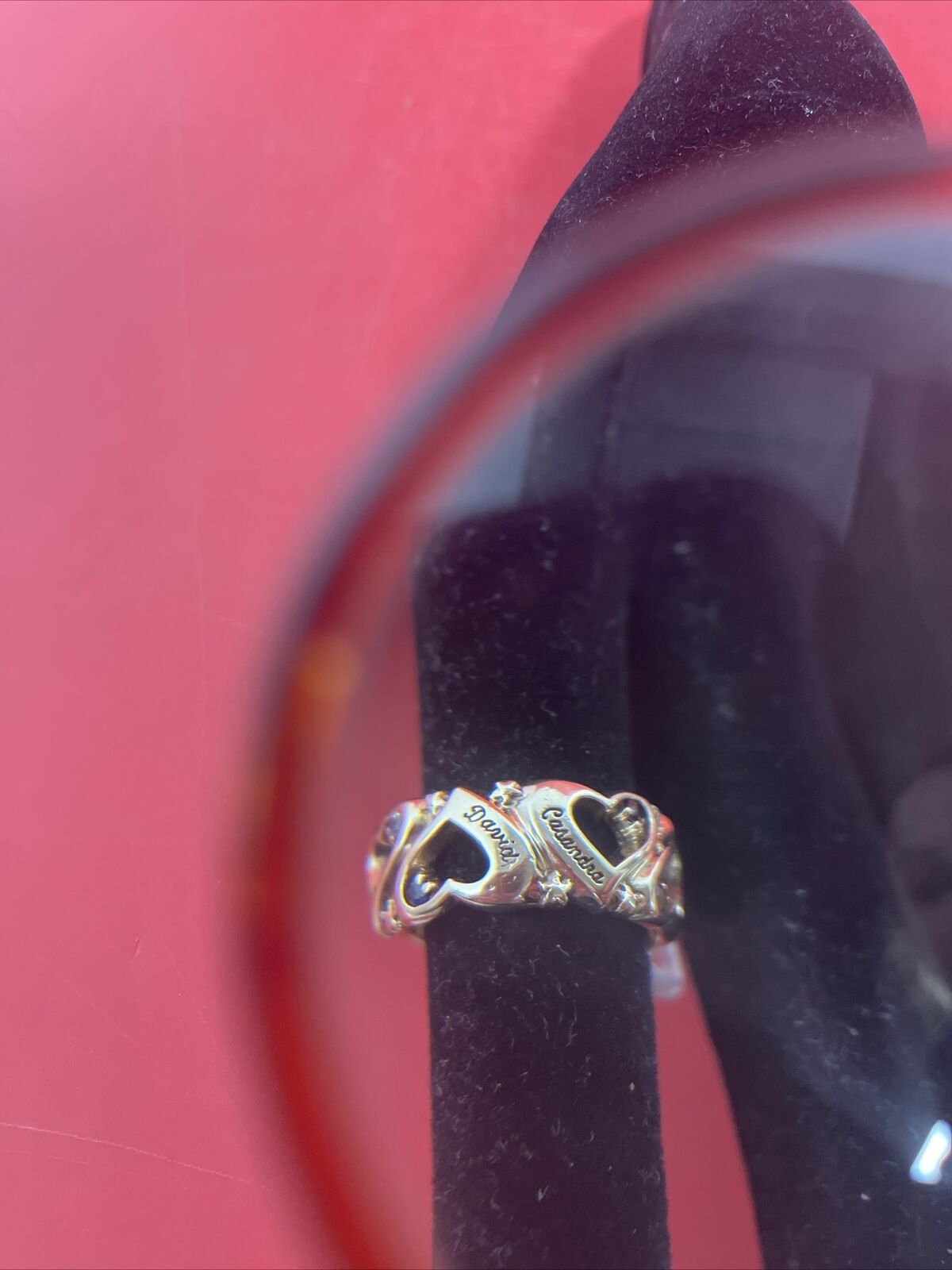 Exquisite 10K Yellow Gold Heart Shape Ring Size 6.75/6.1g