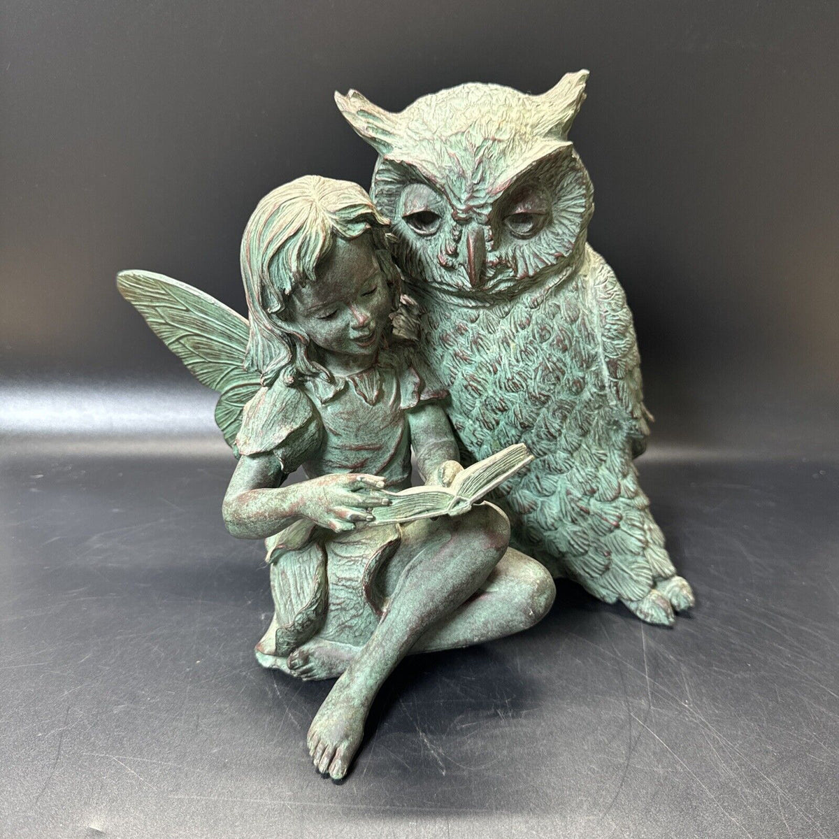 Under The Sun 2002 Statues 9" Fairy With Owl