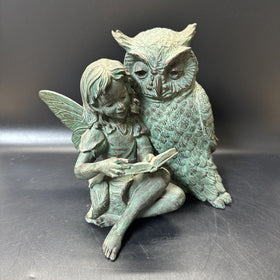 Under The Sun 2002 Statues 9" Fairy With Owl