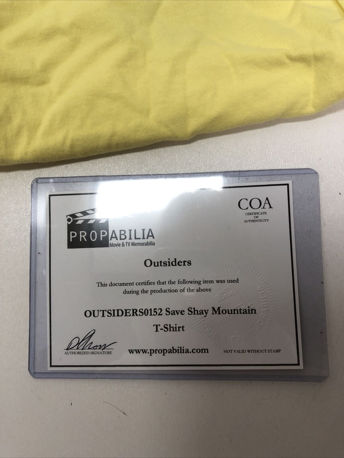 Outsiders 0152 Save Shay Mountain T-Shirt XL Original TV Costume