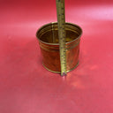 Vintage Fortunoff  Solid Brass Round Flower Pots Set of 2