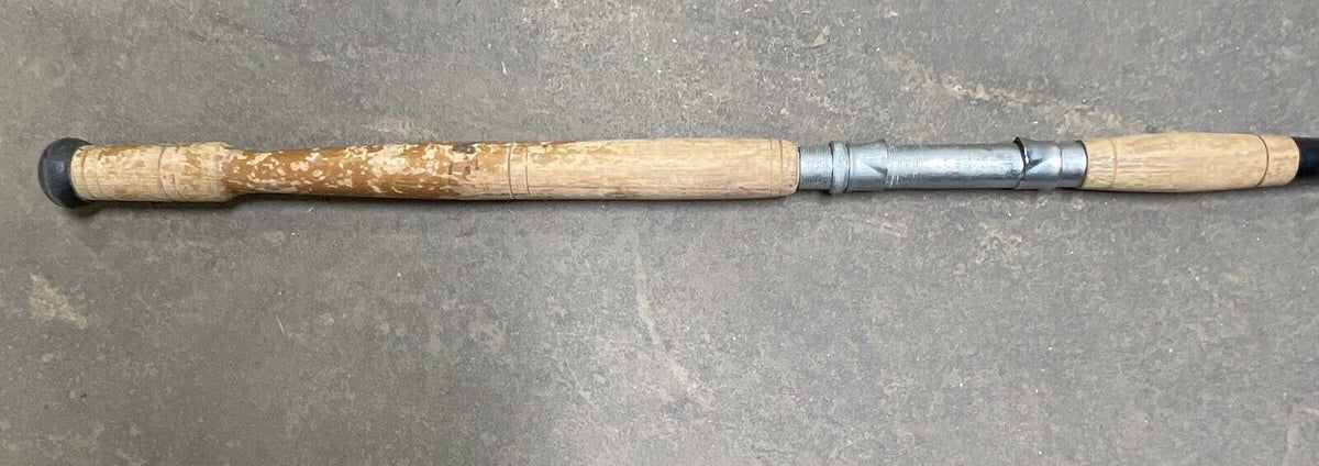 6’6” South Bend GLADDING Outdoorsman Spinning Rod, 1 Pc Vintage Wood Handle