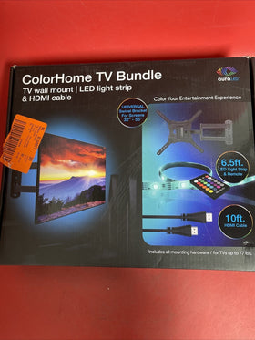 ColorHome TV Wall Mount Bundle - LED Light Strip & HDMI Cable & TV Wall Mount