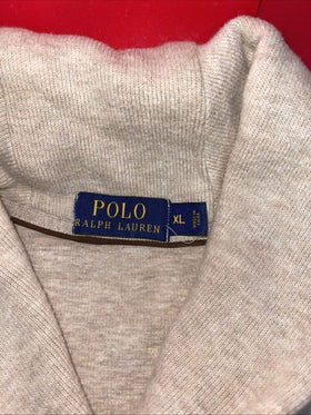 Polo Ralph Lauren Sweater Size XL Mens  Shawl Collar Button Elbow Patch Pony
