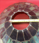 Tiffany Style Stained Glass Lamp Shade Peacock Tail Decorative, 23" Diameter