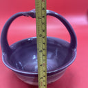 Ceramic basket with handle