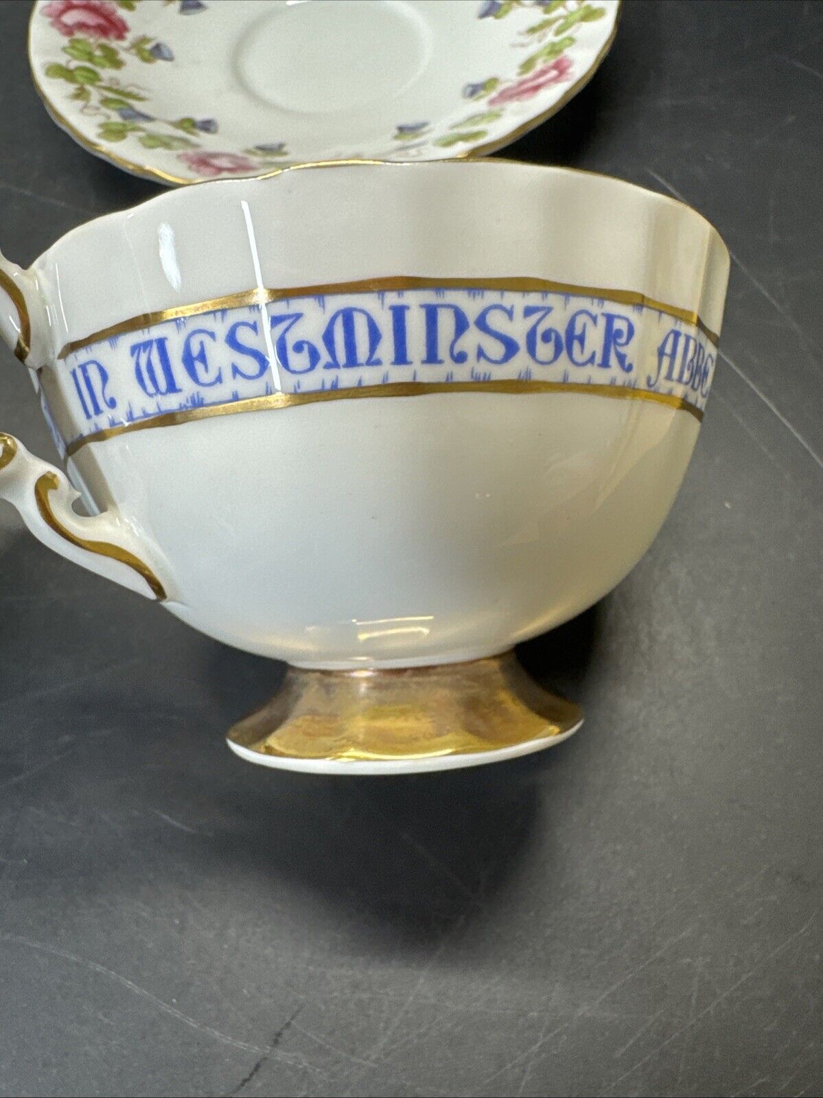 Aynsley Queen Elizabeth II 1953 Coronation Teacup and Saucer  - England