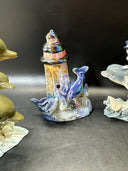 Vintage Collectible Dolphins Figurines/ Lot Of 4