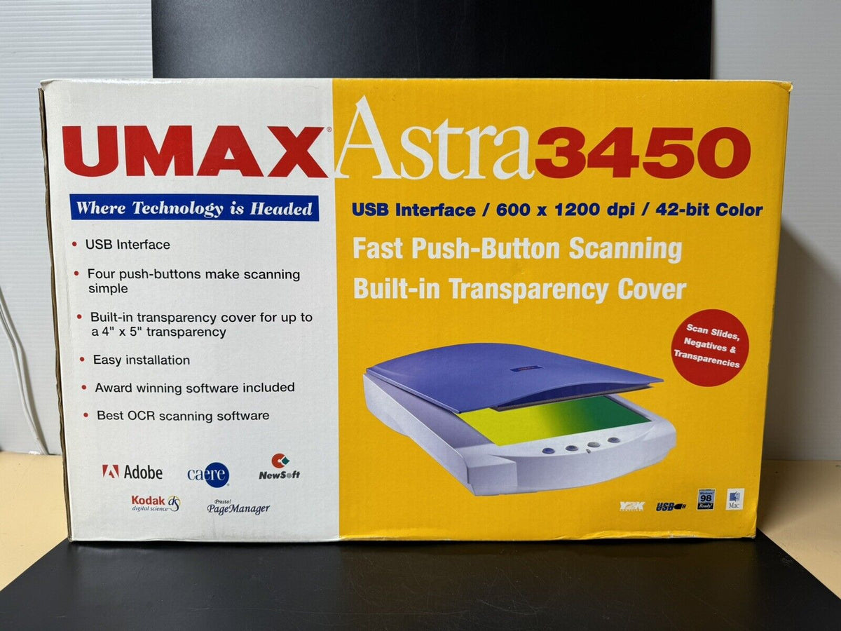 UMAX - Astra 3450 42-Bit USB Scnr 600x1200dpi