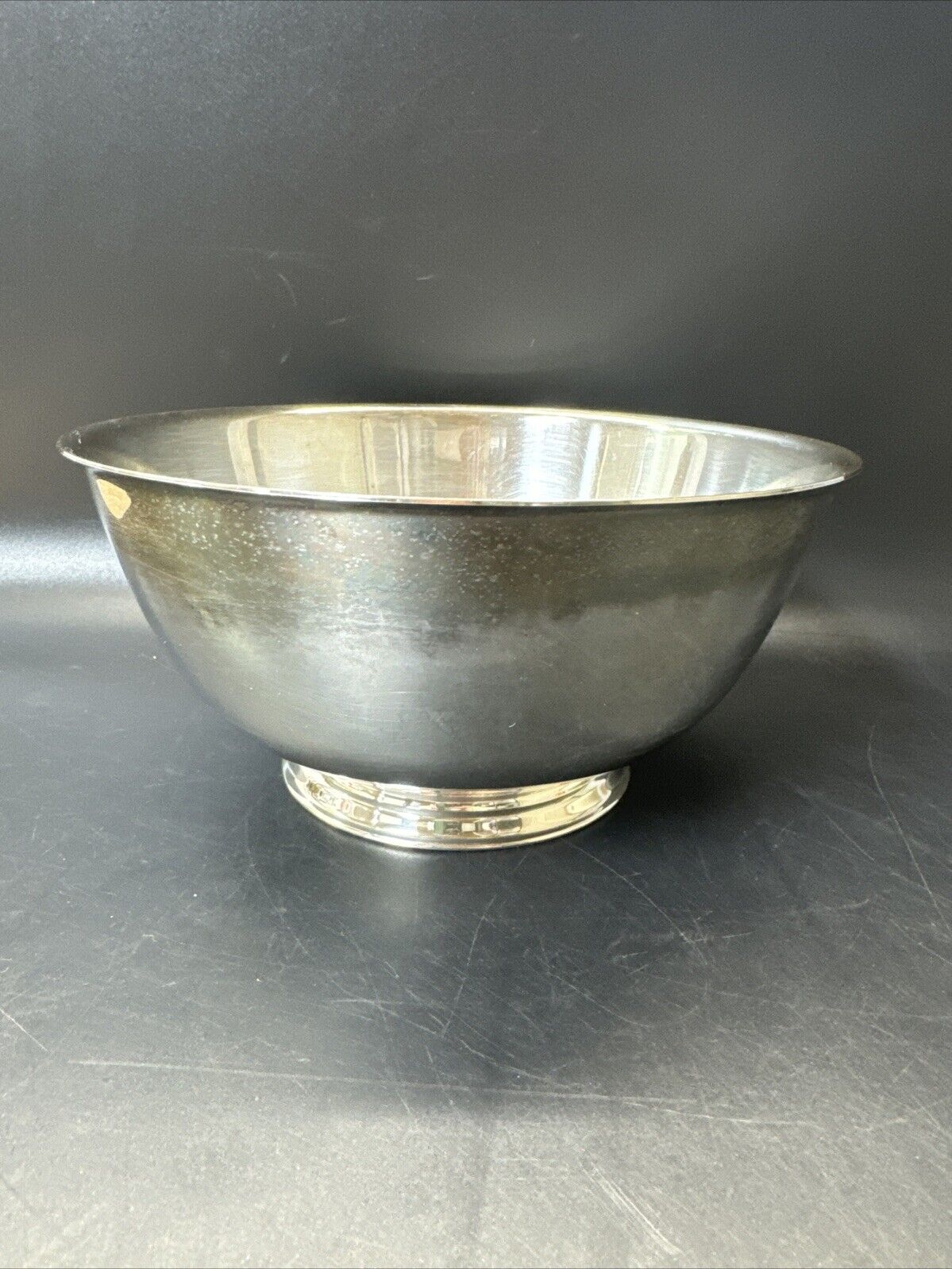 Vintage Oneida Paul Revere Style Silver Plated Bowl 8"