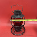 Dietz No. 39 New York Steel Clad Railroad Lantern w/ Red New York Globe