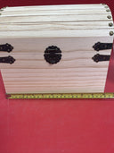 3 Wood Box ,Decorative Piece for Storage Display ,Front Hinge and Side Handles