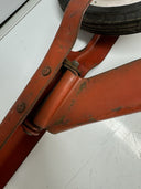 Vintage Red Metal Foot-Push Scooter