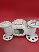 Beautiful porcelain carriage with horses, Cinderella and Prince.