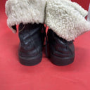 Ralph Lauren Polo BLK Leather/Sherpa Boots Size 8.5