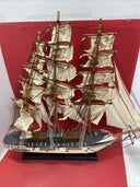 Vintage Wooden Ship Model