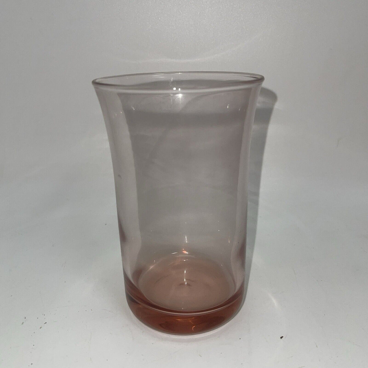 3 Pink Depression Glass Heavy Tumblers Tumblers Vintage ,No Chips 12 Oz