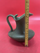 Arts and Crafts Hampshire Matte Green  Pottery Pitcher Vase 6”