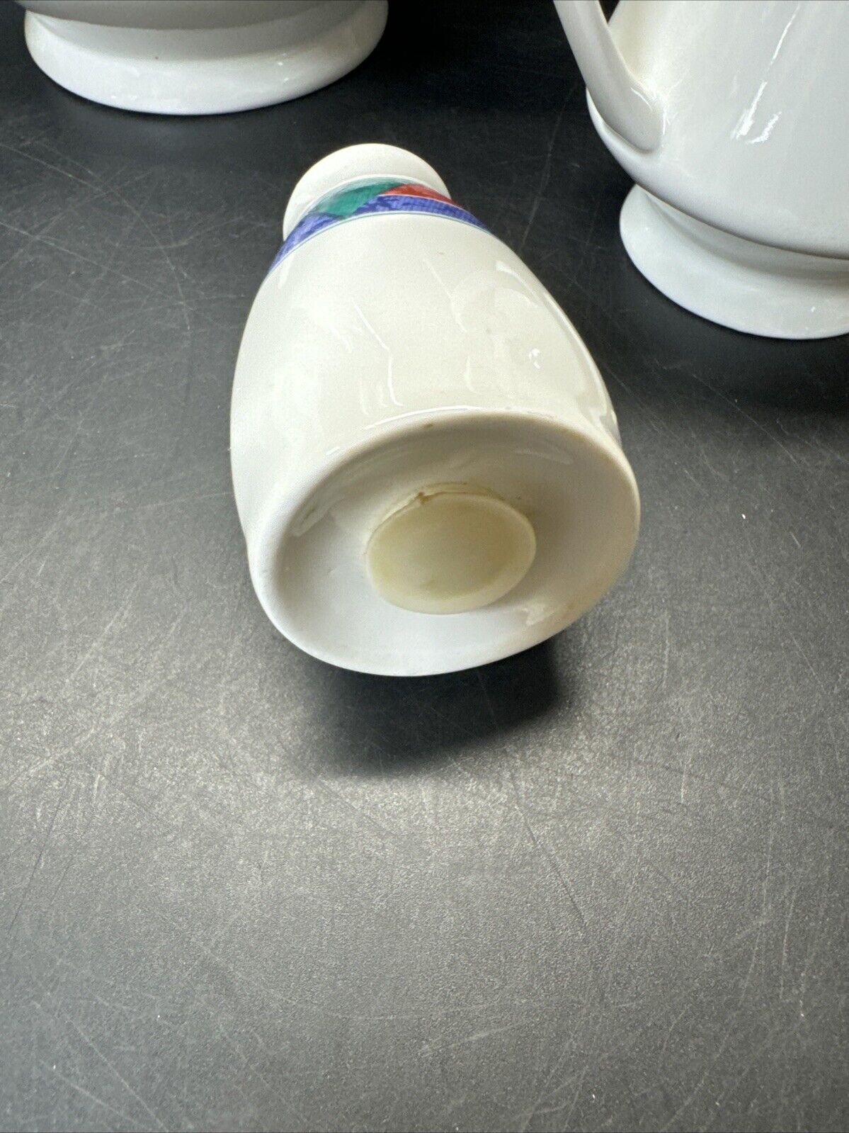 Vintage Global Designs Tea Pot With Salter, Sugar and Creamer Set