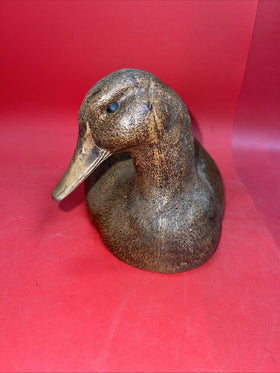 Vintage Mallard Duck Decoy Sculpture Figure Plastic Bird Figure Decor