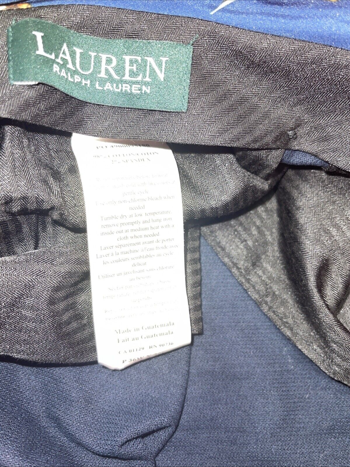 Lauren Ralph Lauren Corduroy Pants Mens 36x30 Blue