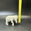 VINTAGE SMALL WHITE APE CHIMPANZEE MONKEY FIGURINE CZECHOSLOVAKIA ART POTTERY