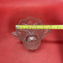 Vintage Double Handled, Cut Glass Bowl ~ American Brilliant 6”