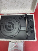 Crosley Cruiser Plus Portable Turntable Built Speakers Bluetooth WHITE OSTRICH