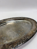 VTG Newport Gorham Silver Plated  oval 16"x11.5" Serving grape decor Tray 