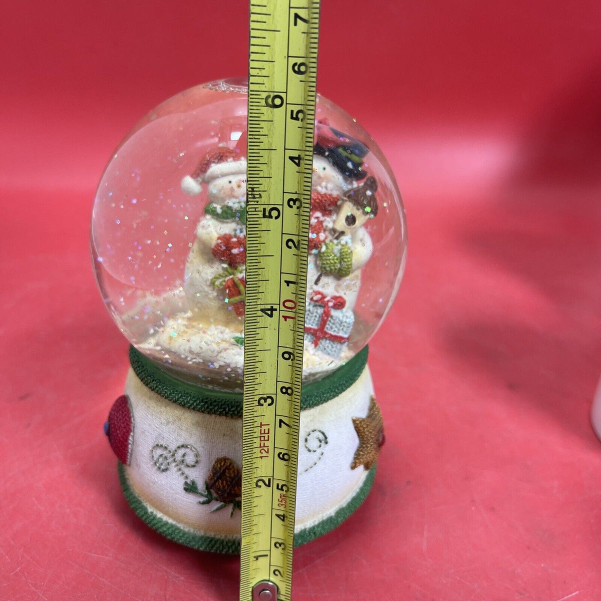 Vintage Snowman Snow Globe Music