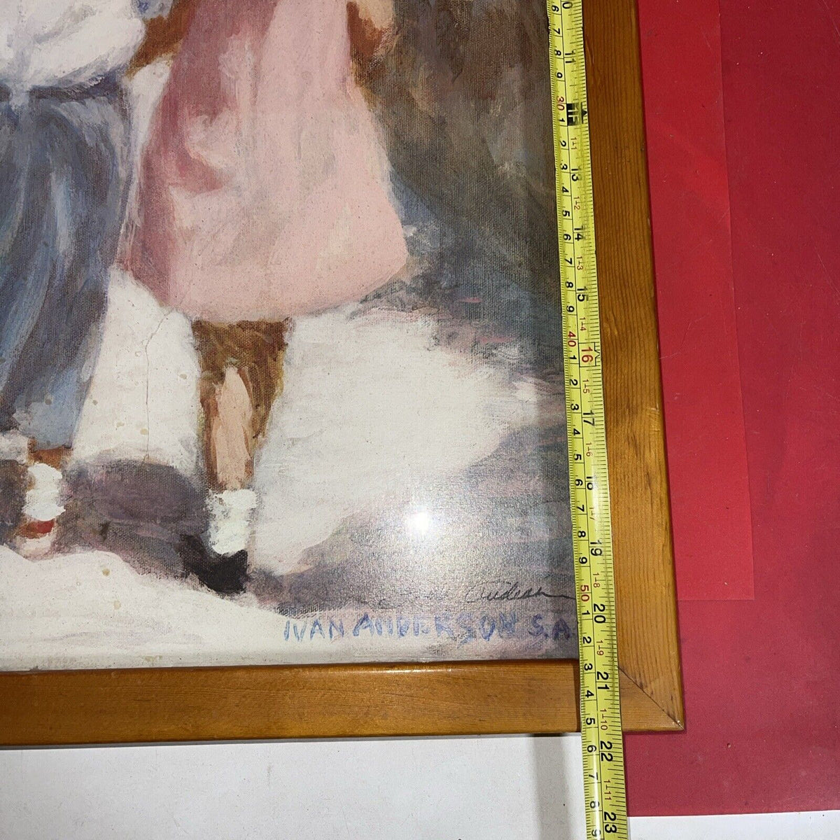 IVAN ANDERSON S.A.i. "SECRETS"  Boy & Girl Print SIGNED & FRAMED