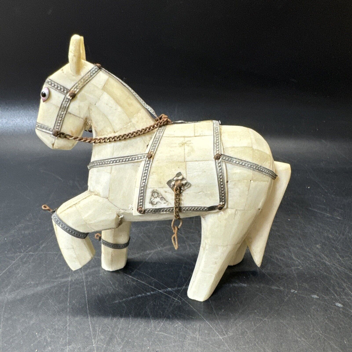Decorative Sculpture Of Horse Made Of Bones