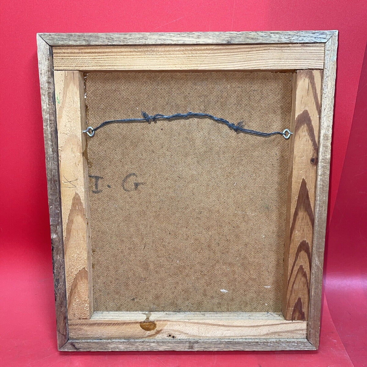 Vintage Painting Tiger Haiti Jungle