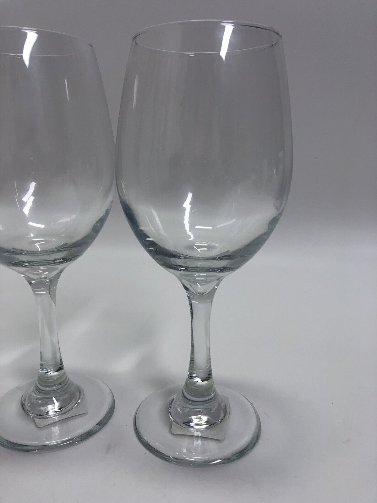 Tall Stemmed Wine Glass Set of 6 Clear Glass