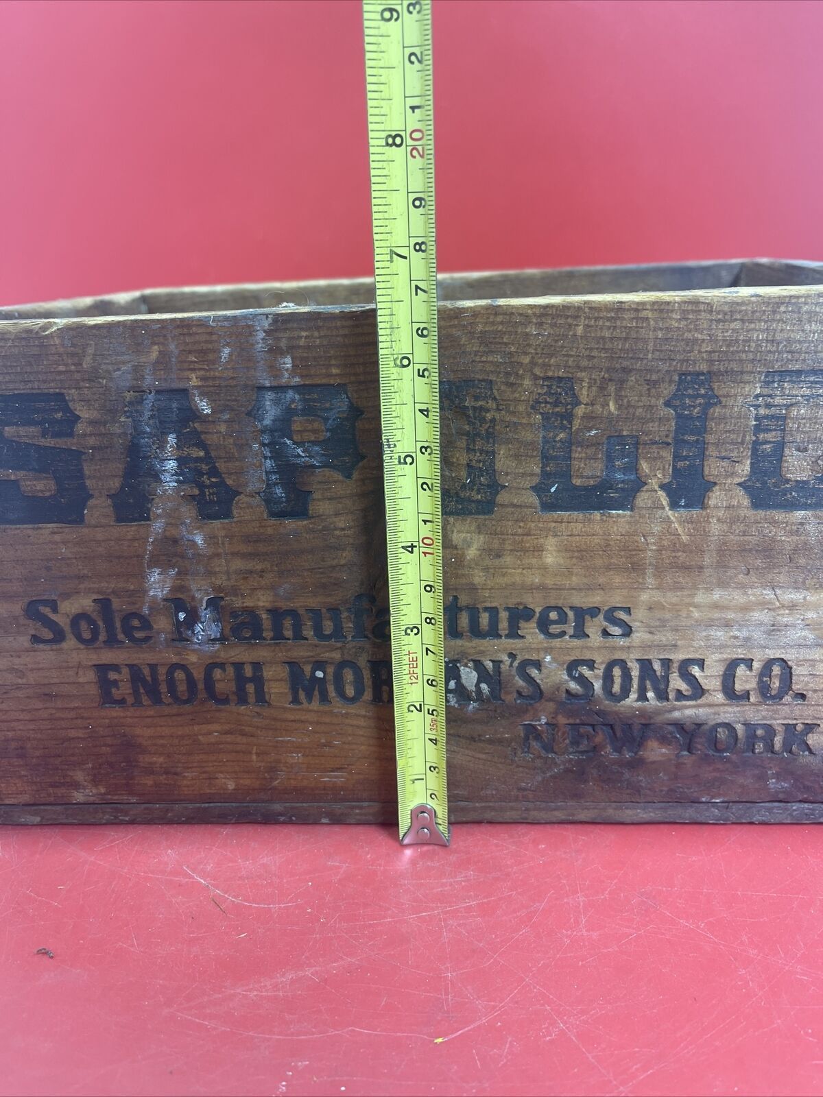 Vintage SUPER RARE SAPOLIO WOOD CRATE/BOX