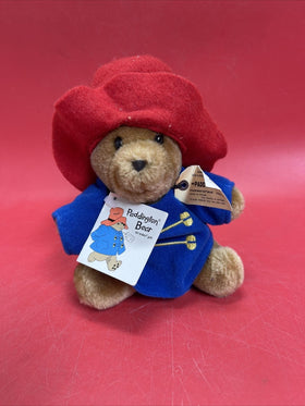 Vintage 6” Paddington Plush Bear Eden Toys 1975 Made In USA An Eden Gift W/tag